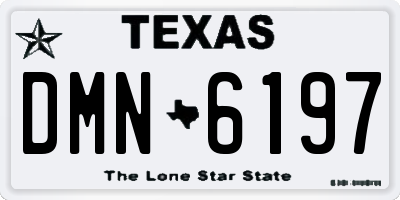 TX license plate DMN6197