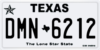 TX license plate DMN6212