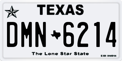 TX license plate DMN6214