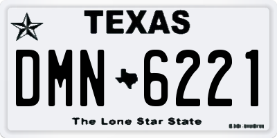 TX license plate DMN6221