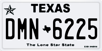 TX license plate DMN6225