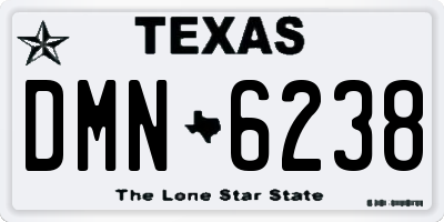 TX license plate DMN6238