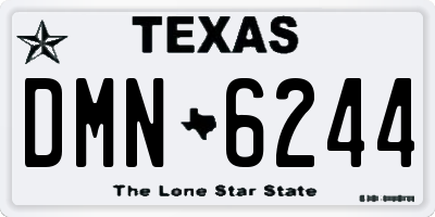 TX license plate DMN6244