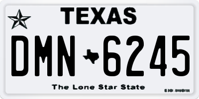 TX license plate DMN6245