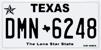 TX license plate DMN6248