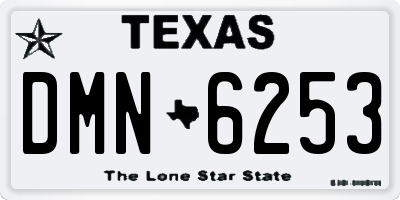 TX license plate DMN6253