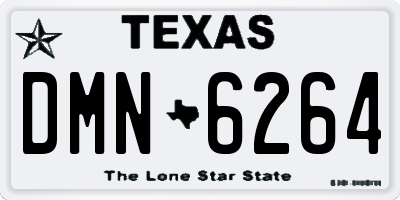TX license plate DMN6264