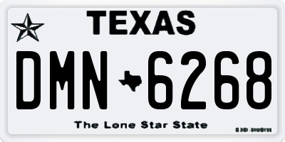 TX license plate DMN6268