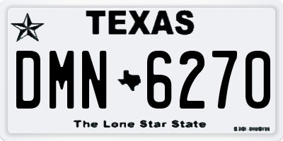 TX license plate DMN6270