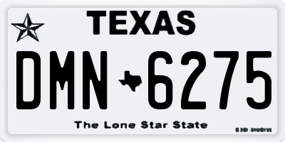 TX license plate DMN6275
