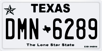 TX license plate DMN6289