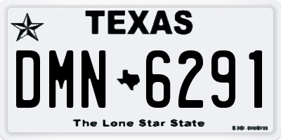 TX license plate DMN6291