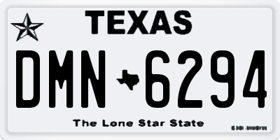 TX license plate DMN6294