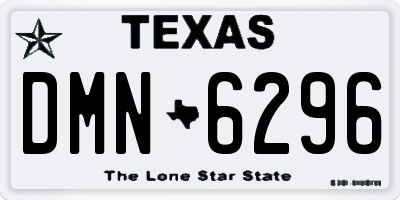 TX license plate DMN6296