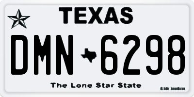 TX license plate DMN6298