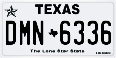 TX license plate DMN6336