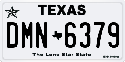 TX license plate DMN6379