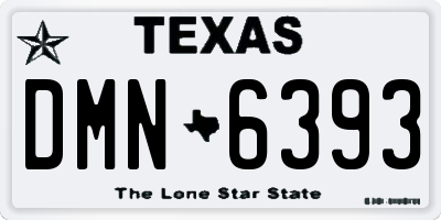 TX license plate DMN6393