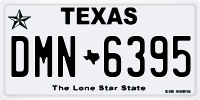 TX license plate DMN6395