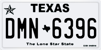 TX license plate DMN6396
