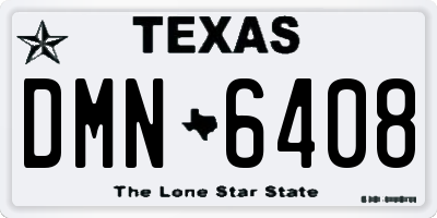 TX license plate DMN6408