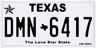 TX license plate DMN6417