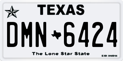 TX license plate DMN6424