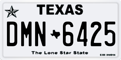 TX license plate DMN6425