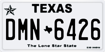 TX license plate DMN6426