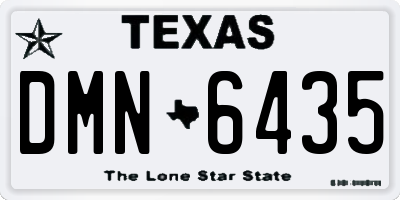 TX license plate DMN6435