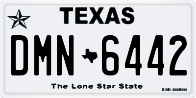 TX license plate DMN6442