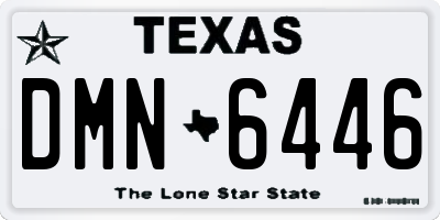 TX license plate DMN6446