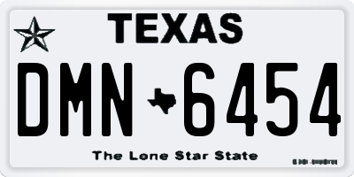 TX license plate DMN6454