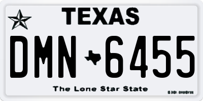 TX license plate DMN6455