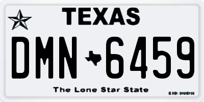 TX license plate DMN6459