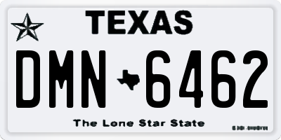 TX license plate DMN6462