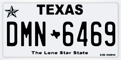 TX license plate DMN6469