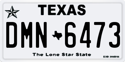 TX license plate DMN6473