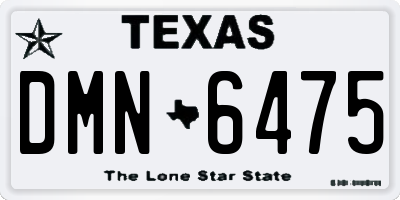 TX license plate DMN6475