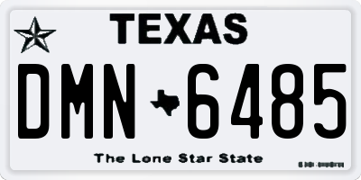 TX license plate DMN6485