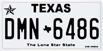 TX license plate DMN6486