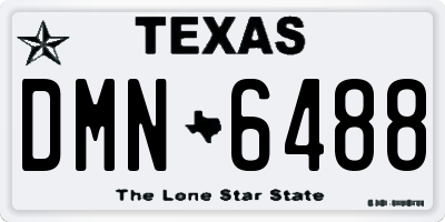TX license plate DMN6488