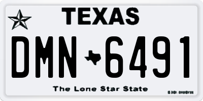 TX license plate DMN6491