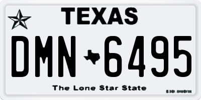 TX license plate DMN6495