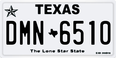 TX license plate DMN6510
