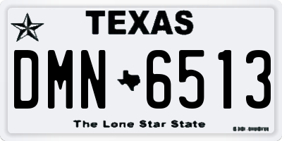 TX license plate DMN6513