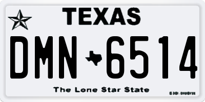 TX license plate DMN6514