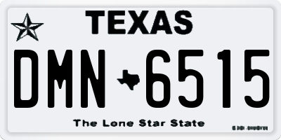 TX license plate DMN6515