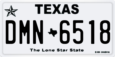 TX license plate DMN6518
