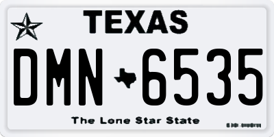 TX license plate DMN6535